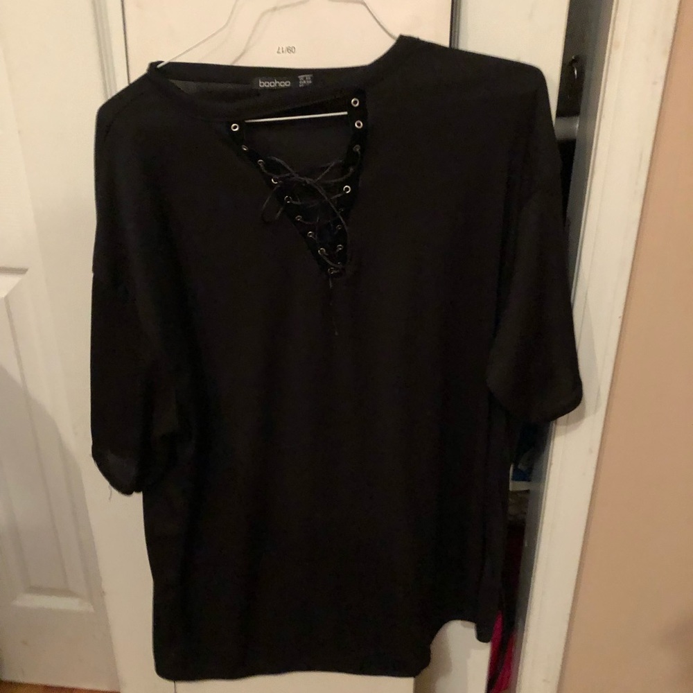 Brand new never worn lace up top